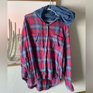 Hooded flannel